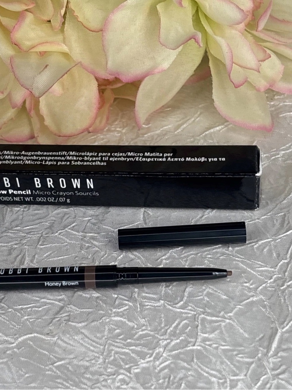 Bobbi Brown Micro Brow Pencil w/Spoolie - 10 Honey Brown - FS New In Box